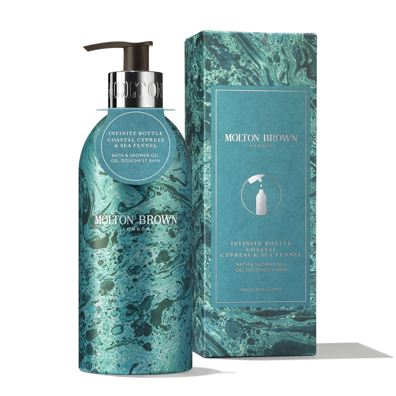 MOLTON BROWN LIMITED EDITION COASTAL CYPRESS & SEA FENNEL BATH & SHOWER GEL INFINITE BOTTLE